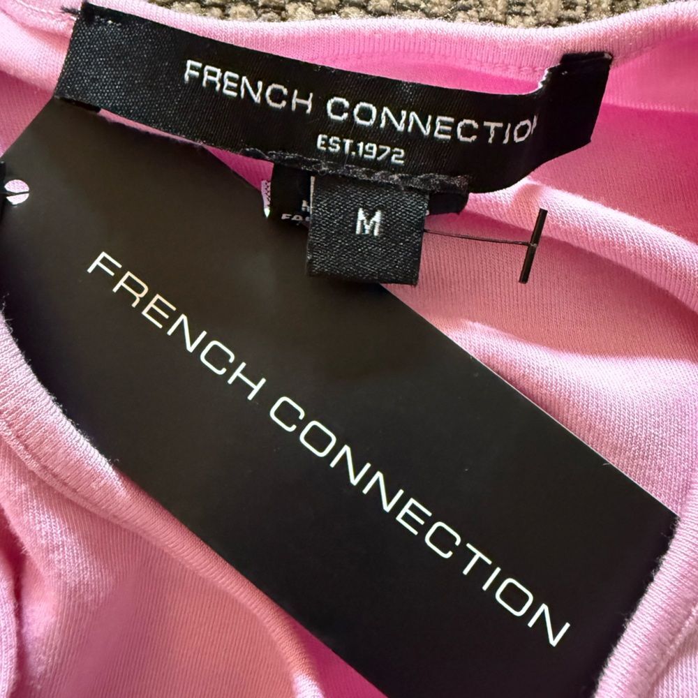 French Connection Pink Asymmetrical Sheath Dress - Picture 4 of 4